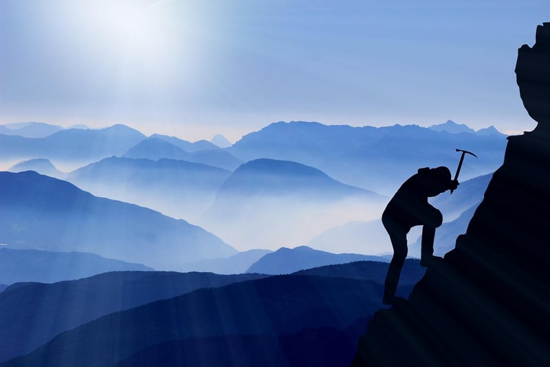 Rock climbing in the great outdoors